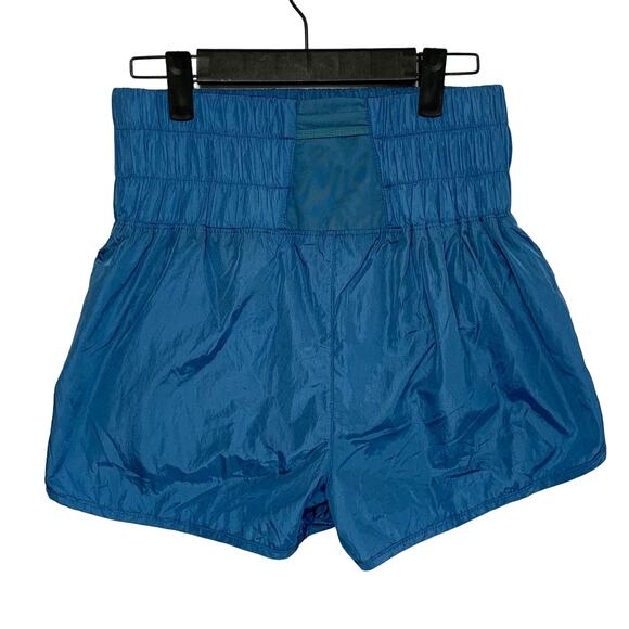Free People FP Movement The Way Home Shorts Women's Sz M Blue Workouts High Rise - Picture 2 of 8